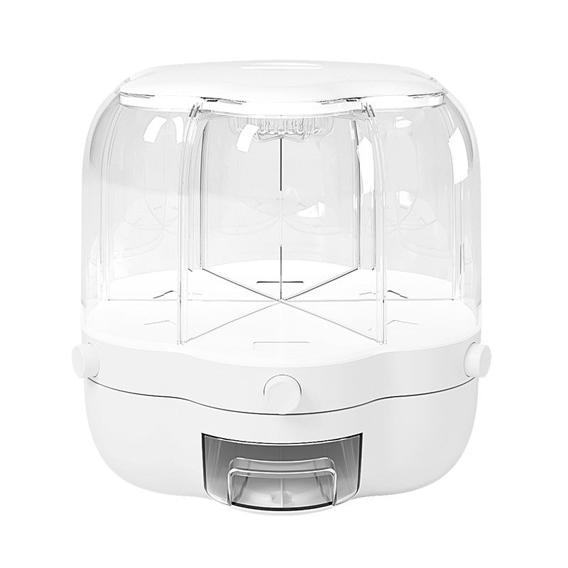 Rotating Rice Dispenser – 360° Grain Storage Organizer