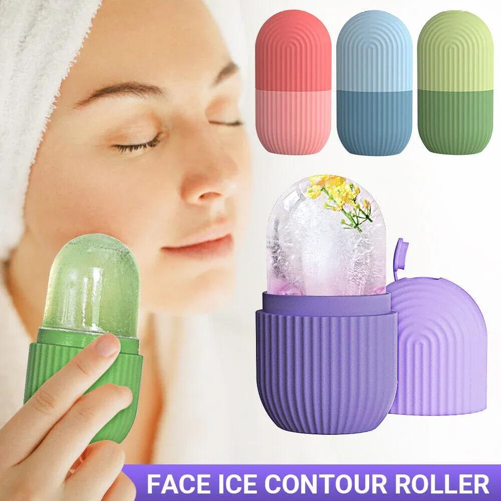 Face Ice Contour Roller Silicone Multi Color