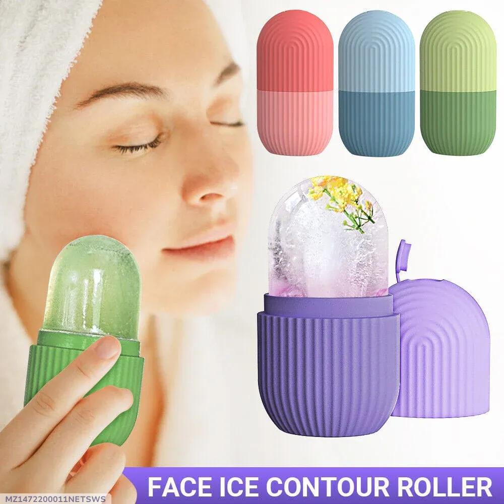 Face Ice Contour Roller Silicone Multi Color