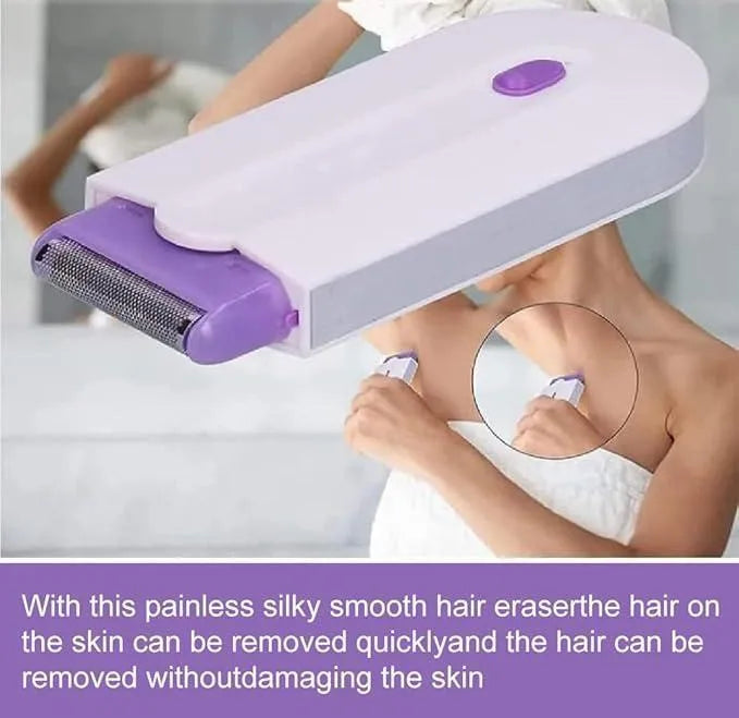 Rechargeable Women's Hair Shaver with Blade Set ABS Plastic
