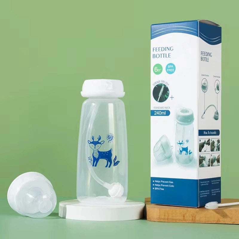 Hands-Free Baby Feeding Bottle