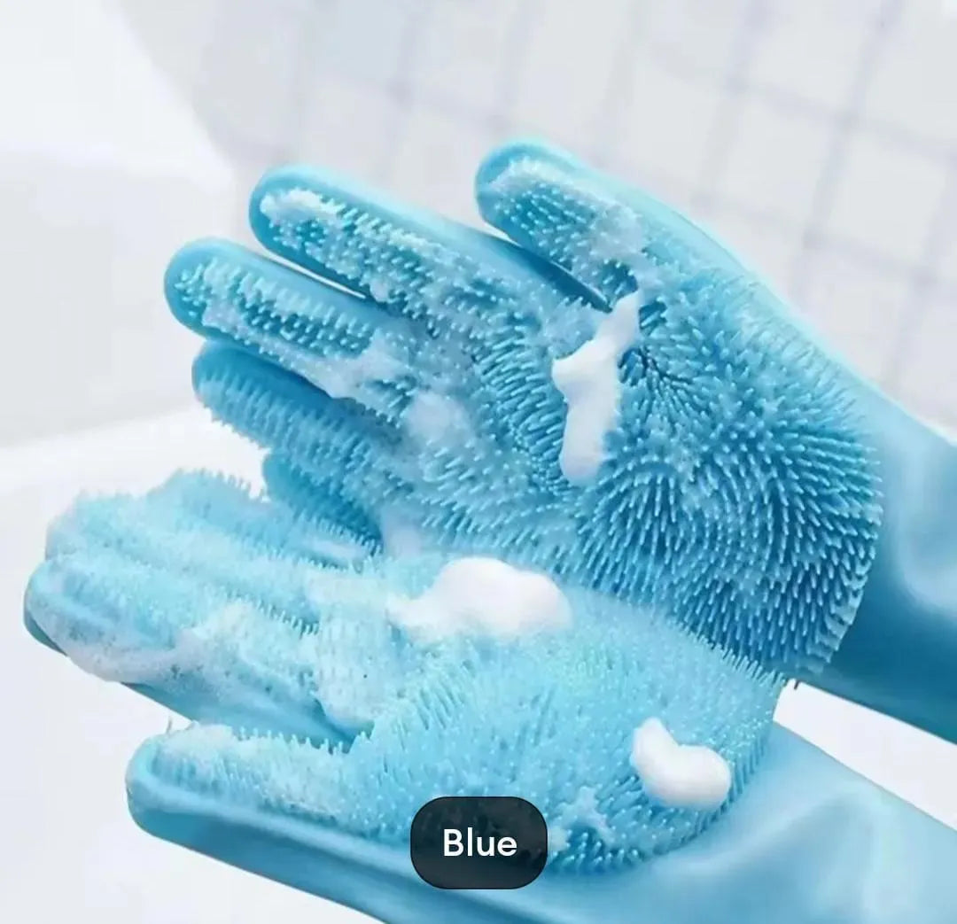 Silicone Kitchen Gloves for Cleaning & Safety
