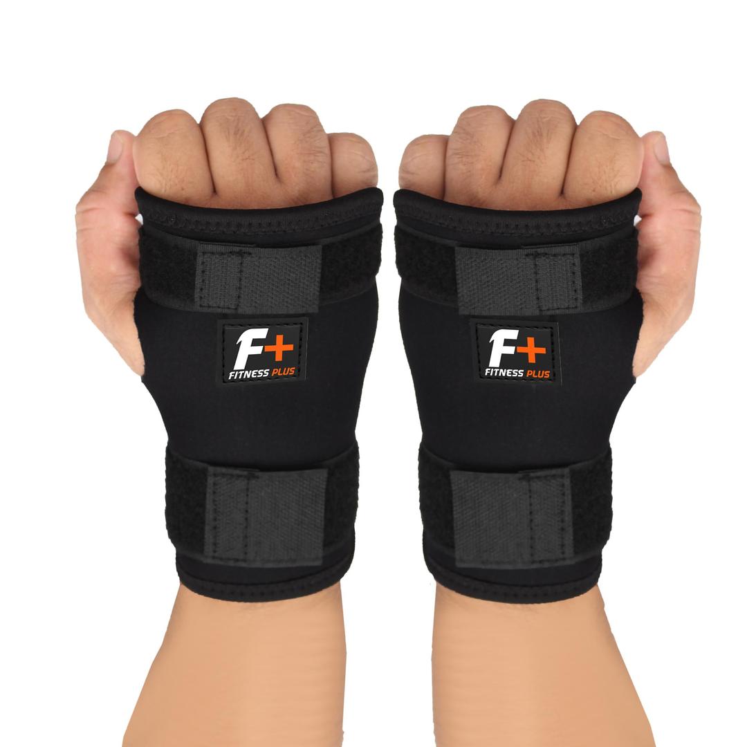Black Adjustable Hand Grip Wristbands for Men