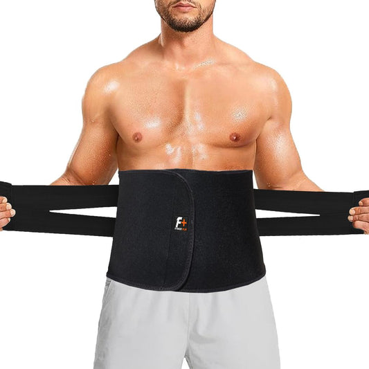 Black Latex Waist Trimmer for Men 3cm Portable