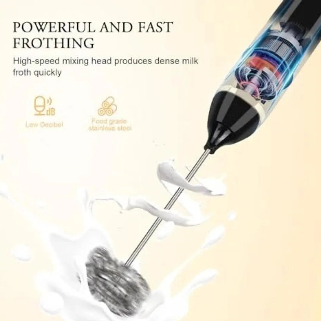 Electric Milk Frothier for Coffee, Matcher, Chocolate