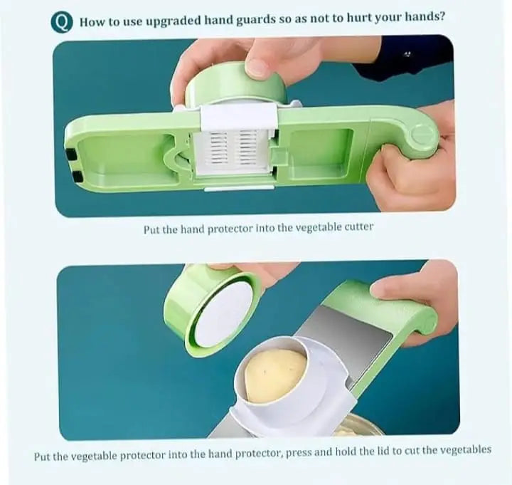 Multifunctional Vegetable Cutter & Slicer (5-in-1)