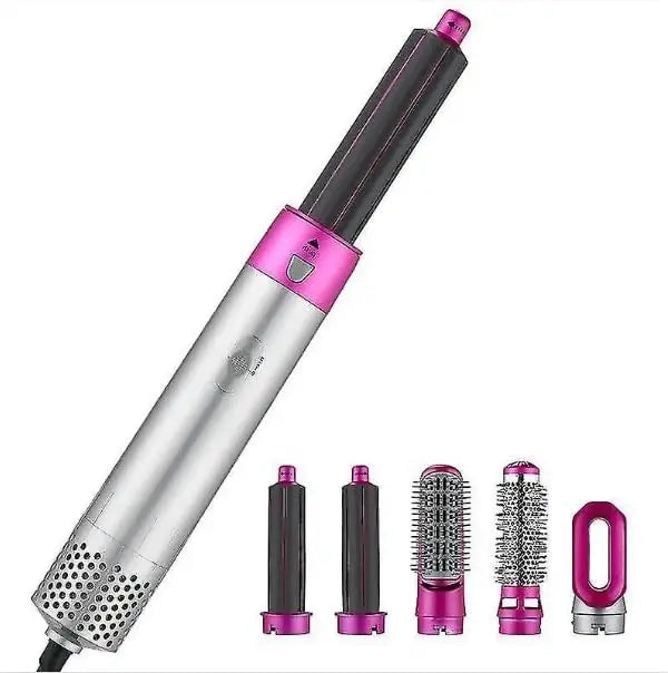 High Quality 5 in 1 Hot Air Hair Styler & Dryer Brush | Hair Straightener, Curler, Volumizer & One Step Blow Dryer | Multi-Function Hair Styling Tool