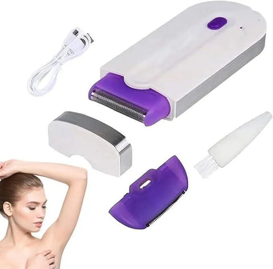 Rechargeable Women's Hair Shaver with Blade Set ABS Plastic