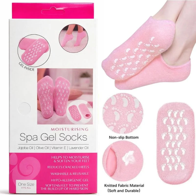 Reusable Silicone Spa Gel Socks