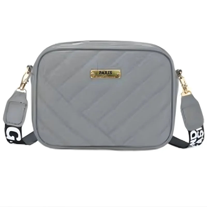 Classic Gray Leather Shoulder & Crossbody Bag