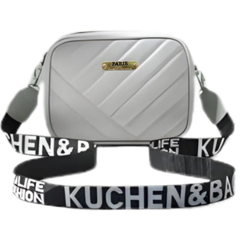 Classic Gray Leather Shoulder & Crossbody Bag
