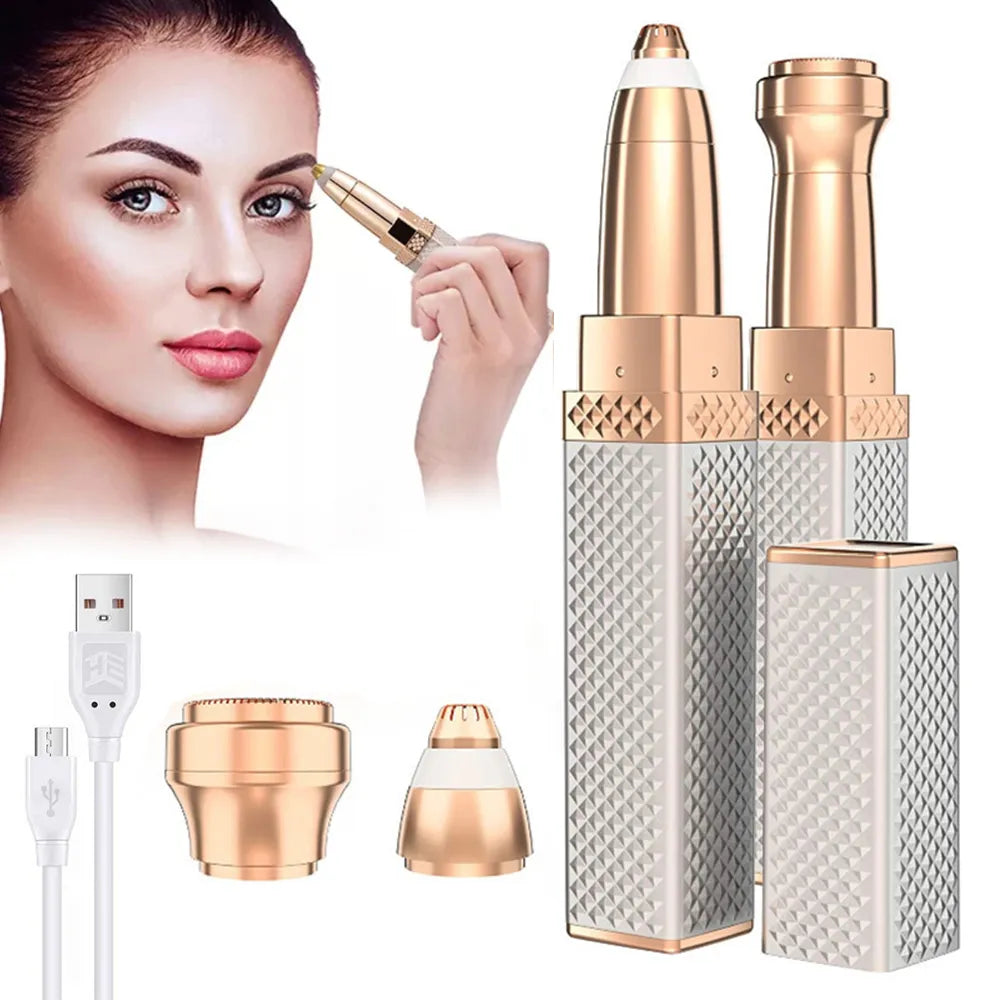 2-in-1 Flawless Facial Hair Remover & Eyebrow Trimmer